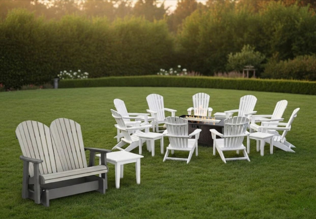 FREE Gas Firepit With Purchase Of Artifex 17 Piece Classic Adirondack Set