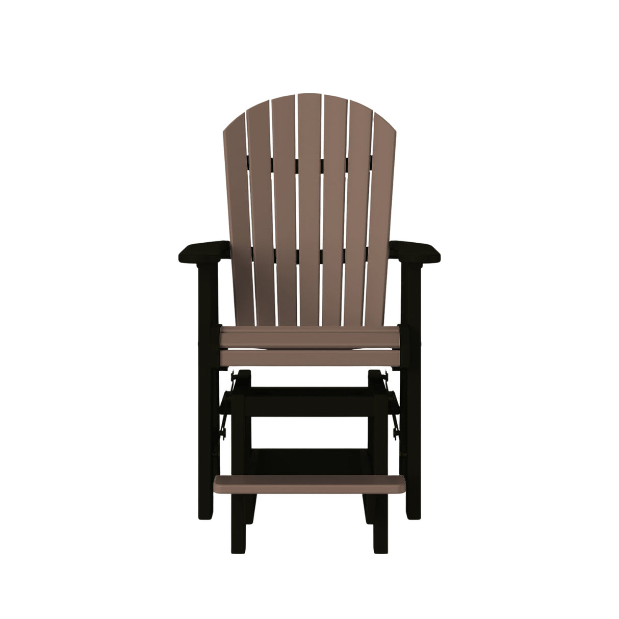 Artifex Fanback Counter Glider, Weatherwood on Black - Quick Ship