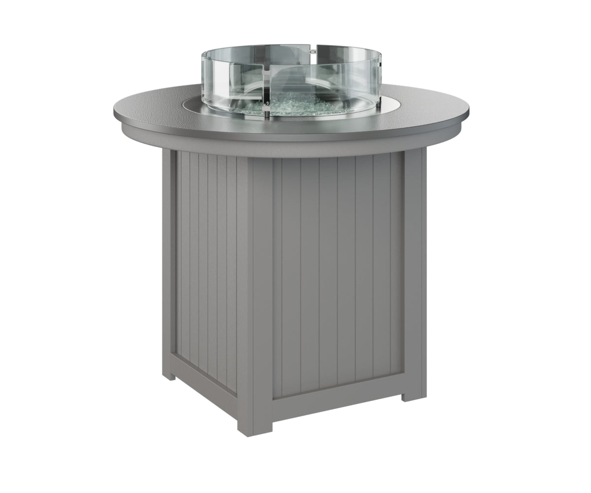 Berlin Gardens Donoma 44" Round Fire Table Counter with Hammered Top