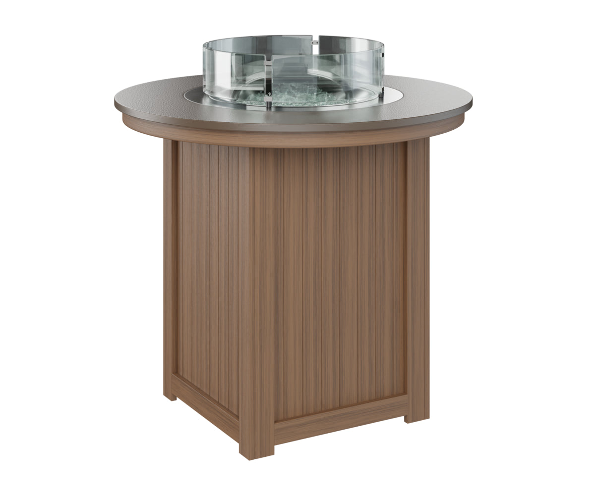 Berlin Gardens Donoma 44" Round Fire Table Bar with Hammered Top