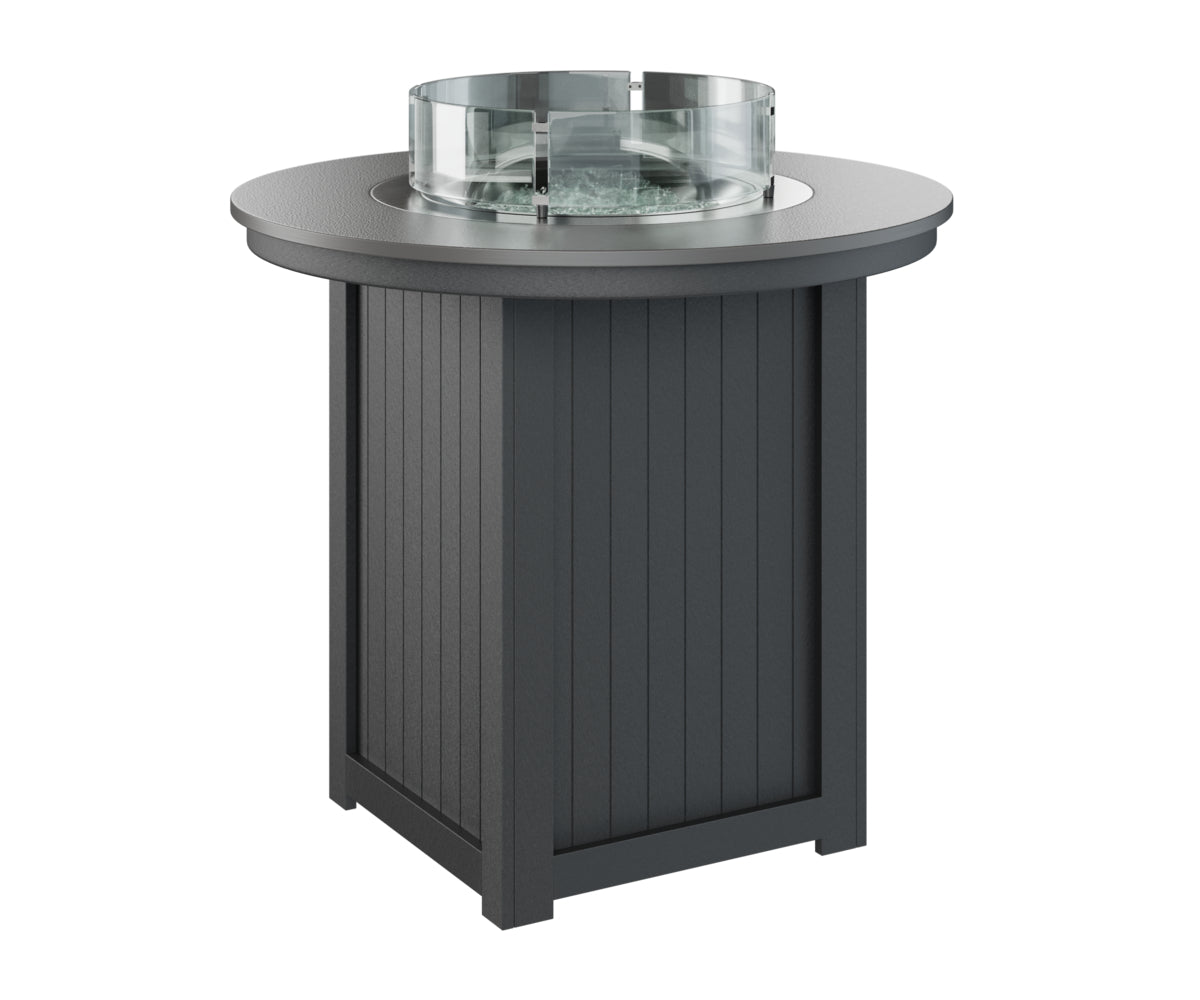 Berlin Gardens Donoma 44" Round Fire Table Bar with Hammered Top