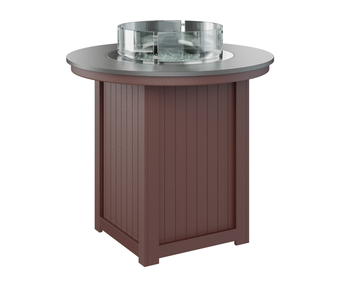 Berlin Gardens Donoma 44" Round Fire Table Bar with Hammered Top