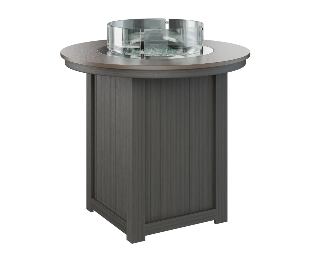Berlin Gardens Donoma 44" Round Fire Table Bar with Hammered Top