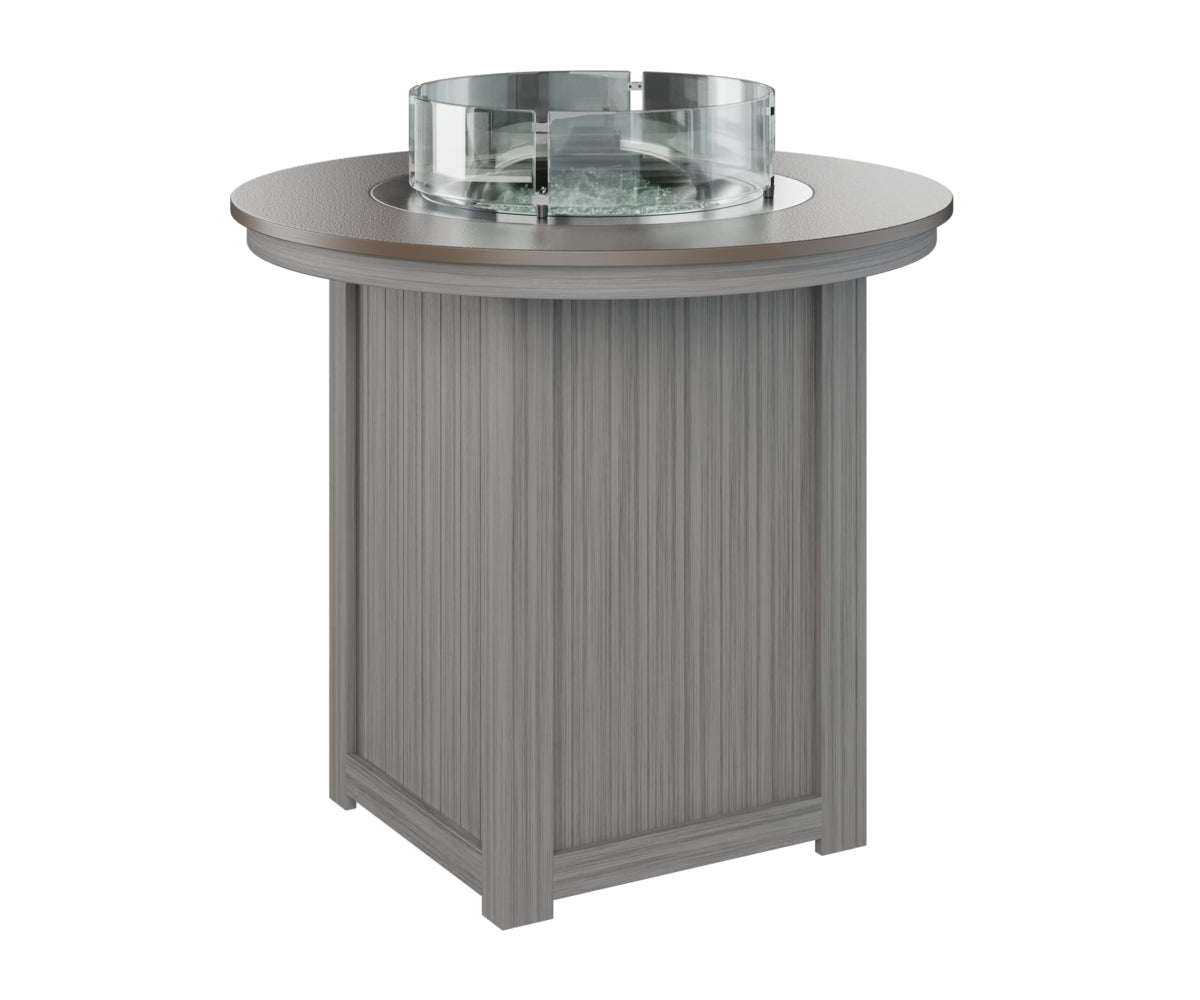 Berlin Gardens Donoma 44" Round Fire Table Bar with Hammered Top
