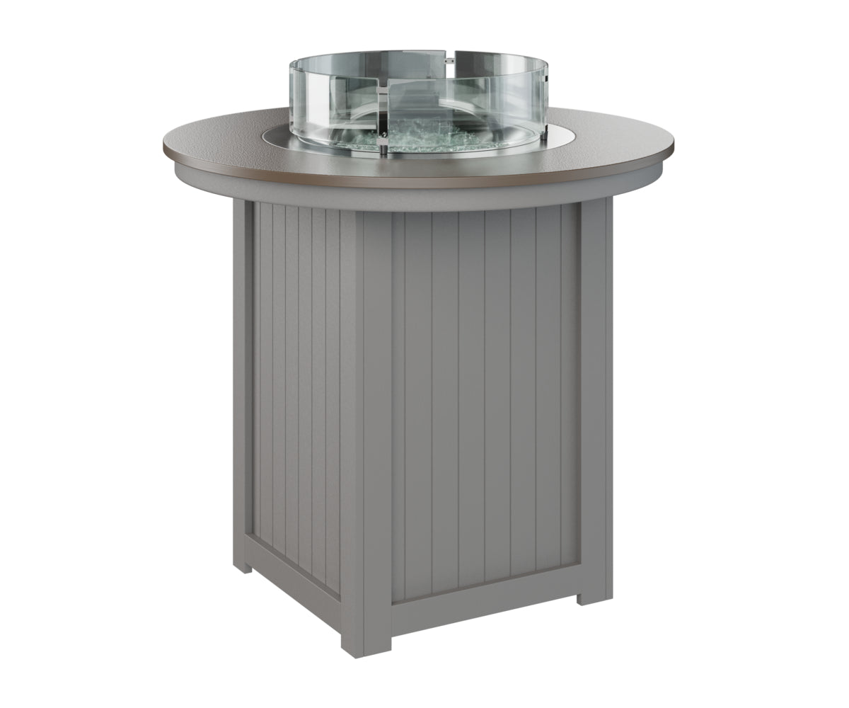 Berlin Gardens Donoma 44" Round Fire Table Bar with Hammered Top