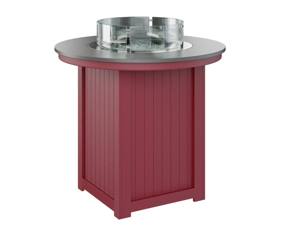 Berlin Gardens Donoma 44" Round Fire Table Bar with Hammered Top