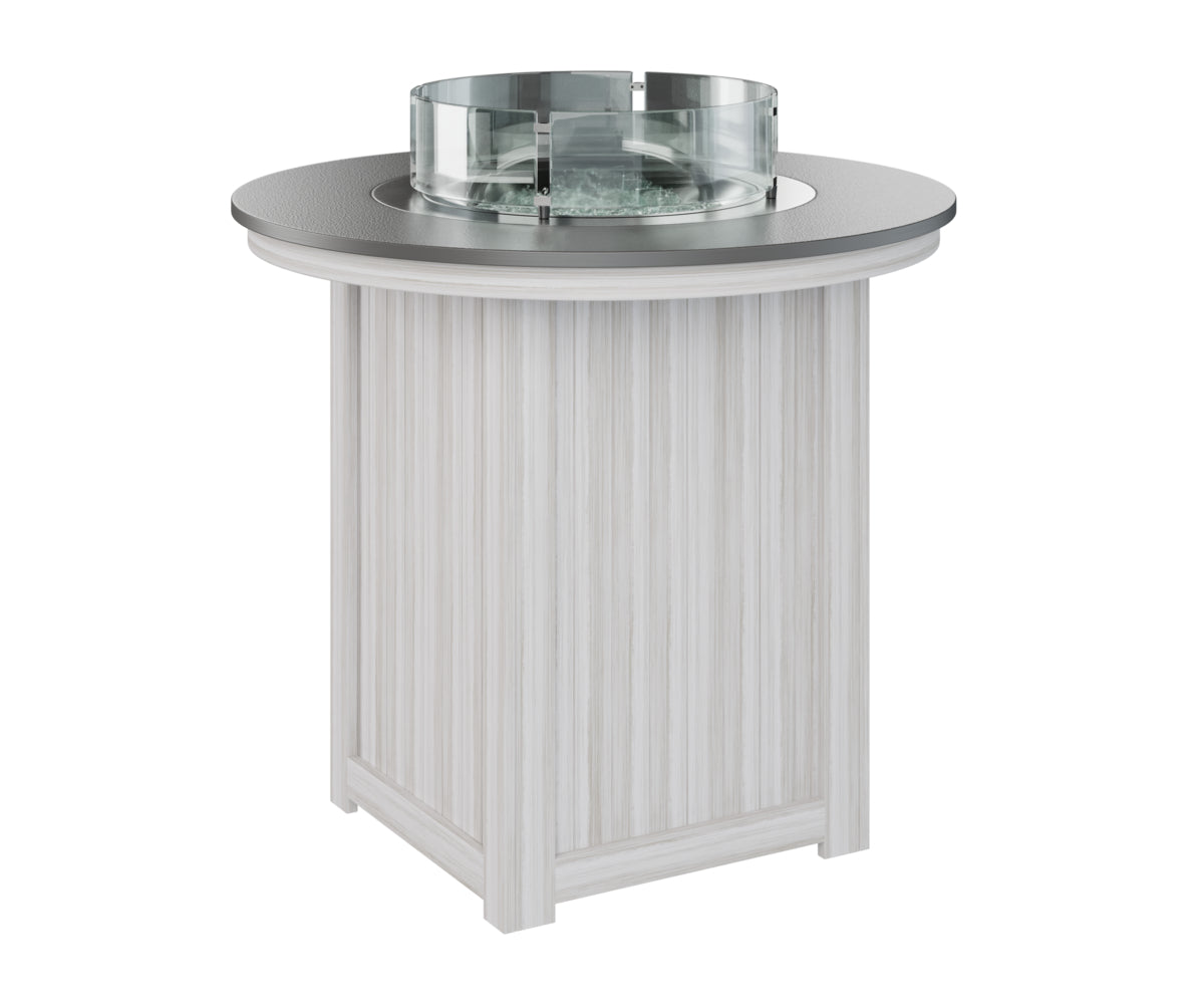 Berlin Gardens Donoma 44" Round Fire Table Bar with Hammered Top