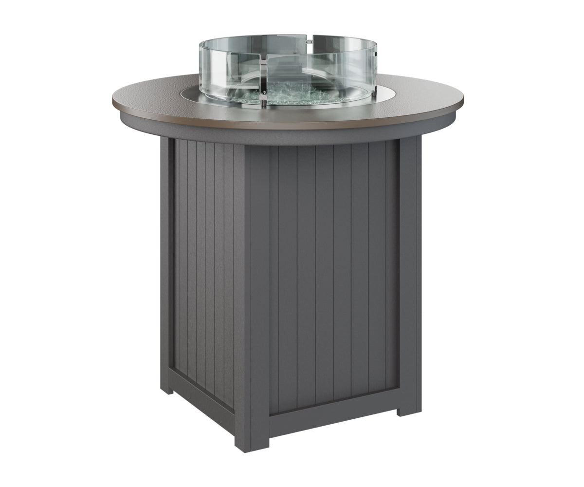 Berlin Gardens Donoma 44" Round Fire Table Bar with Hammered Top