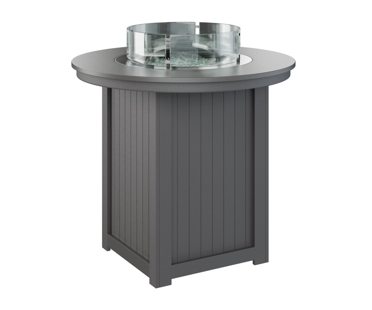 Berlin Gardens Donoma 44" Round Fire Table Bar with Hammered Top