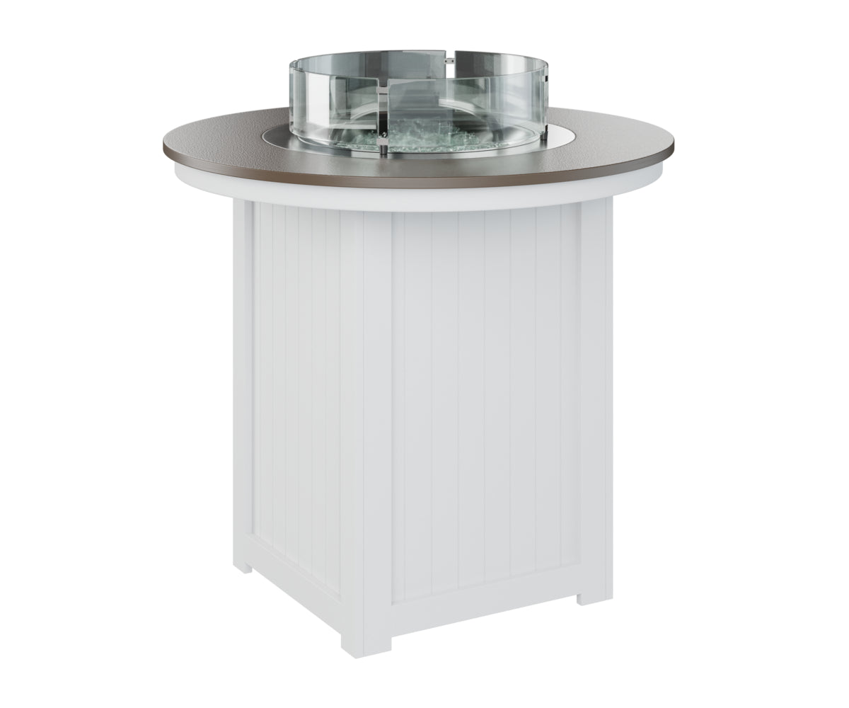 Berlin Gardens Donoma 44" Round Fire Table Bar with Hammered Top