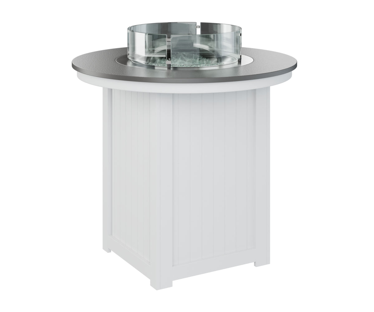 Berlin Gardens Donoma 44" Round Fire Table Bar with Hammered Top