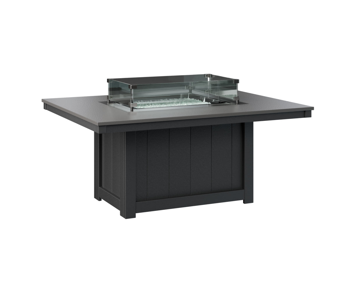 Berlin Gardens Donoma 42" x 54" Rectangular Fire Pit with Hammered Top