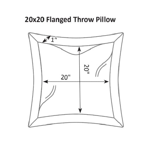 Berlin Gardens 20" x 20" Throw Pillow Flanged Fiber
