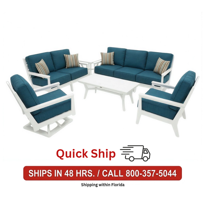 6 Piece Mayhew Deep Seating Set - Quick Ship