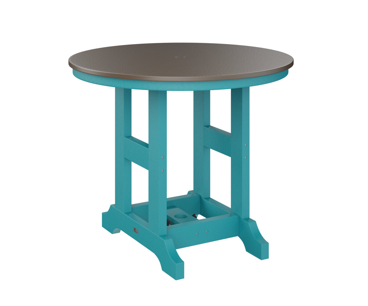 Berlin Gardens Garden Classic 38" Round Dining Table with Hammered Top