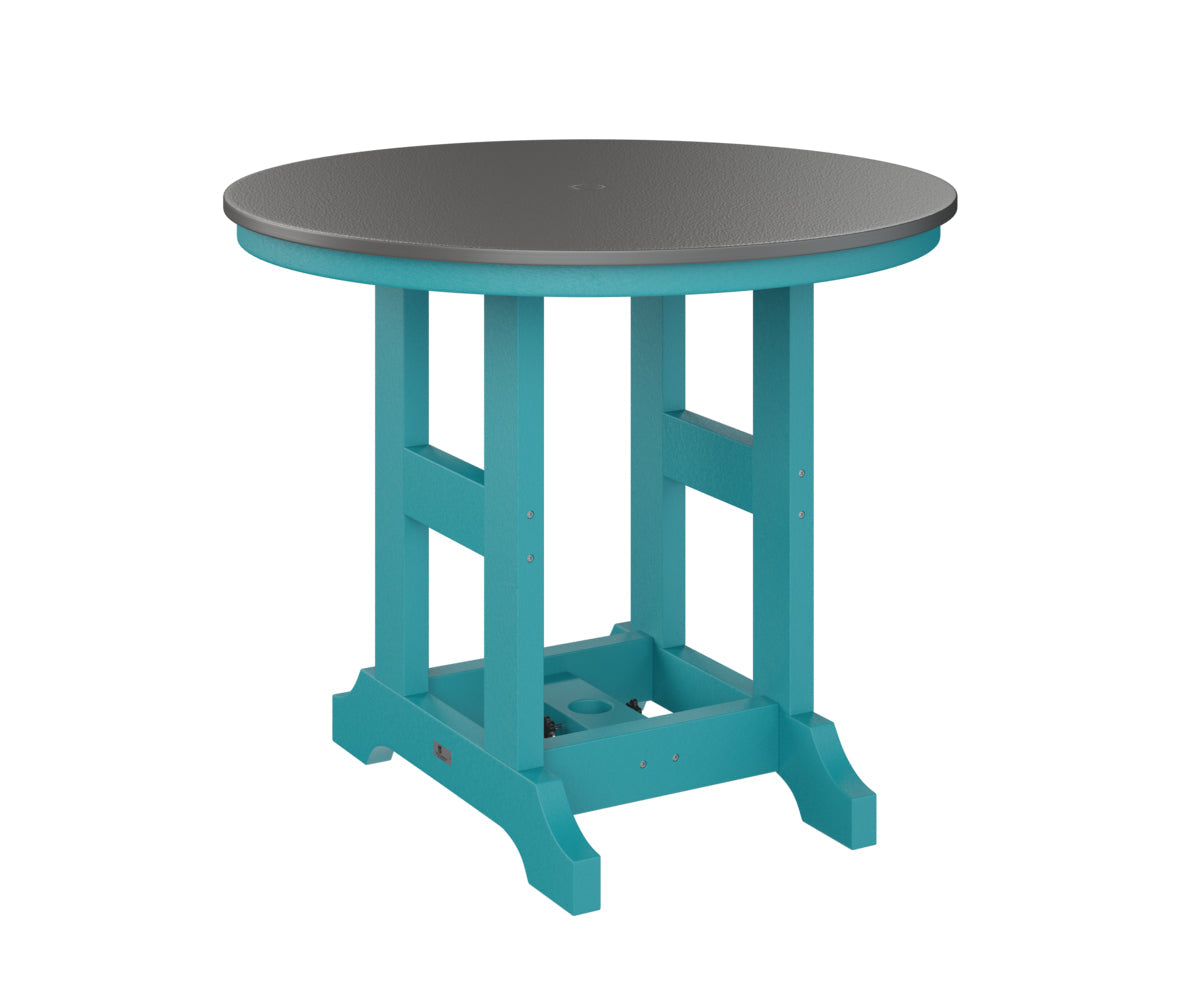 Berlin Gardens Garden Classic 38" Round Bar Table with Hammered Top