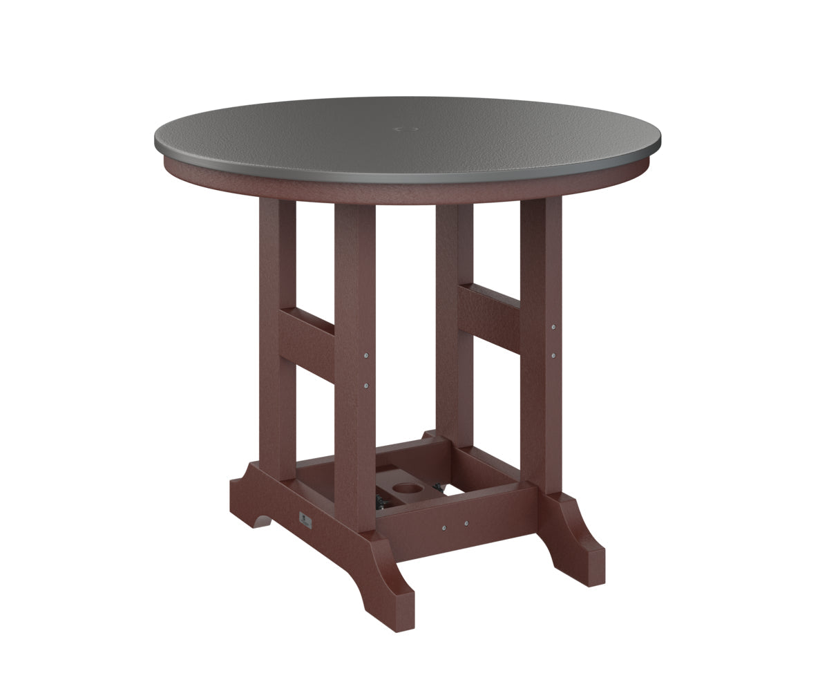 Berlin Gardens Garden Classic 38" Round Bar Table with Hammered Top