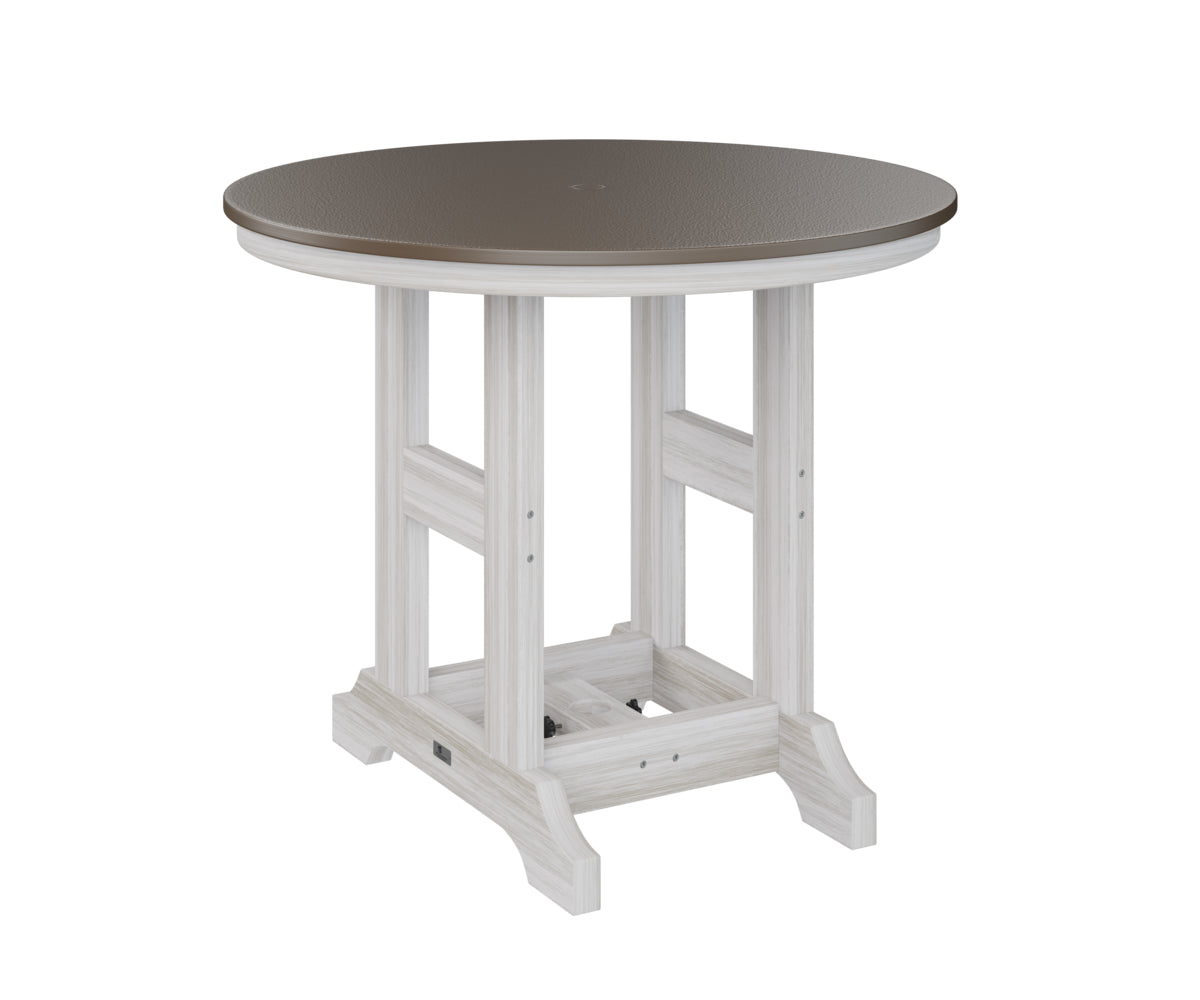 Berlin Gardens Garden Classic 38" Round Bar Table with Hammered Top