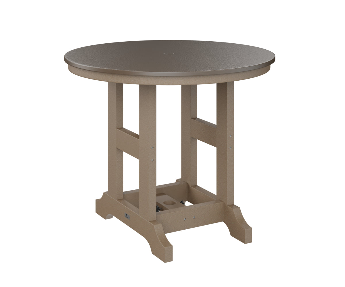 Berlin Gardens Garden Classic 38" Round Bar Table with Hammered Top