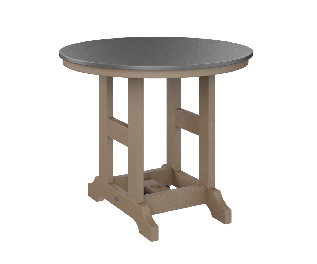 Berlin Gardens Garden Classic 38" Round Bar Table with Hammered Top