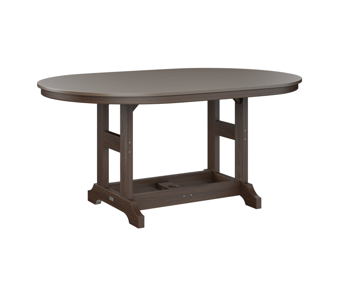 Berlin Gardens Garden Classic 44" x 64" Oblong Bar Table with Hammered Top