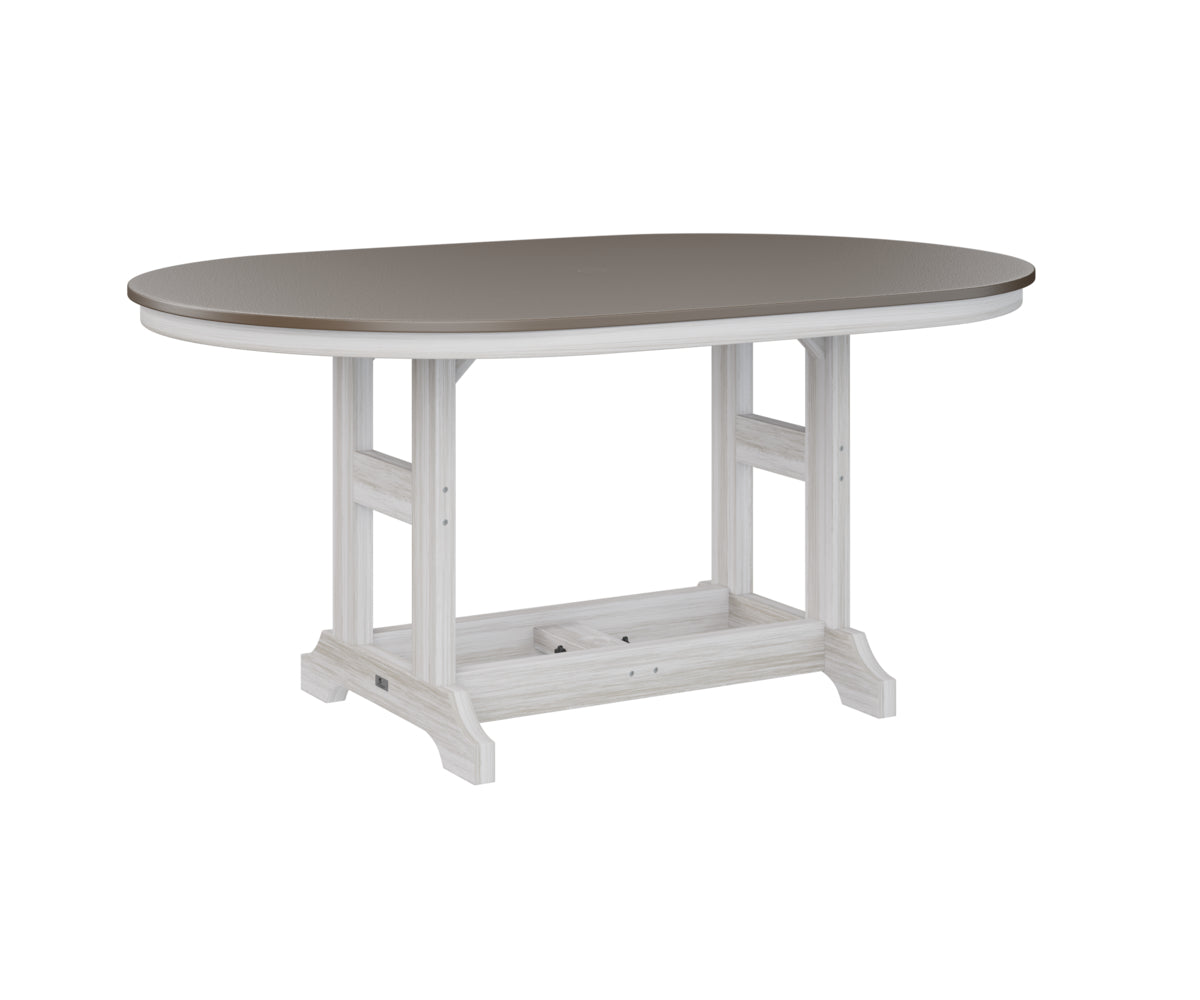 Berlin Gardens Garden Classic 44" x 64" Oblong Counter Table with Hammered Top