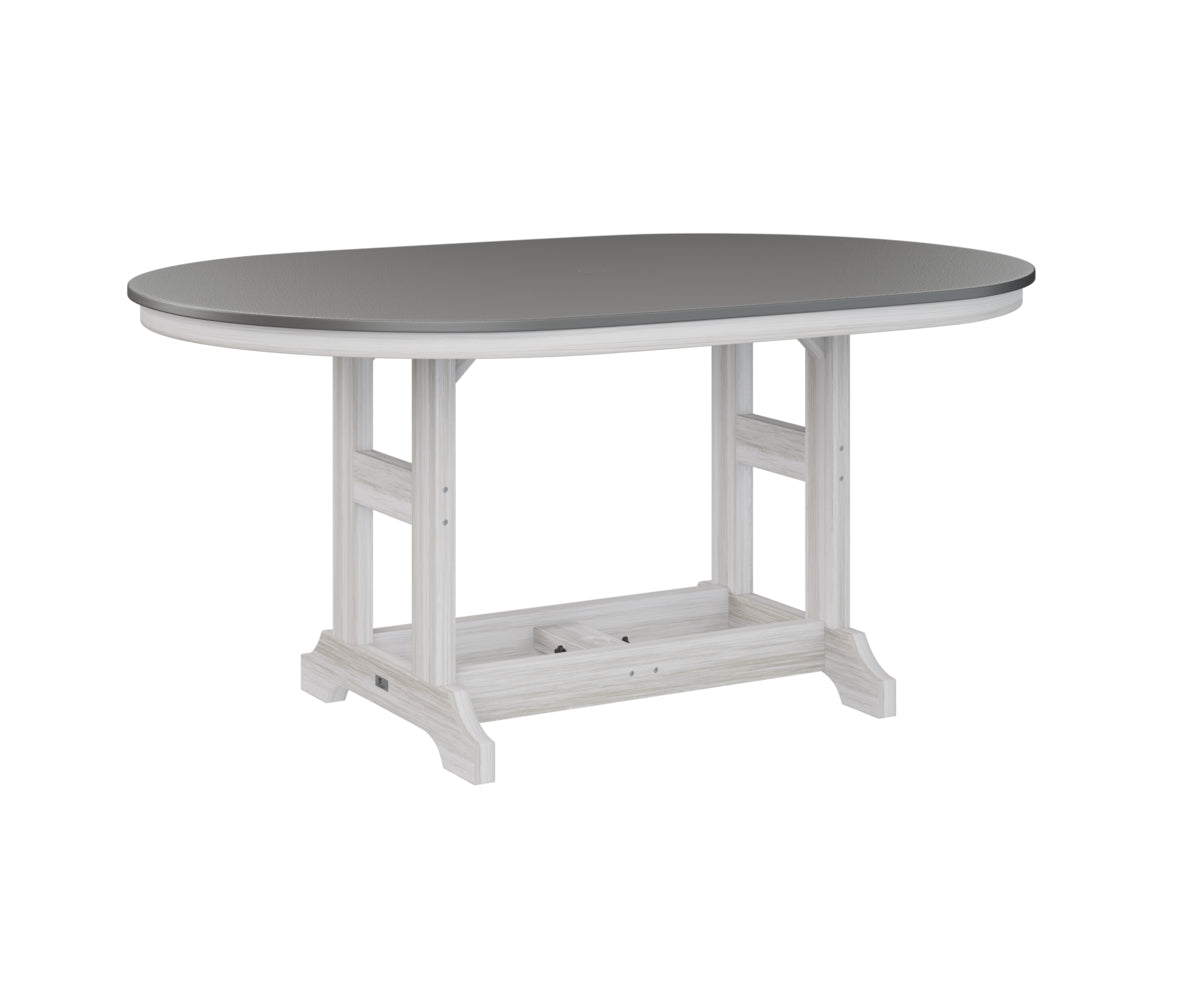 Berlin Gardens Garden Classic 44" x 64" Oblong Counter Table with Hammered Top