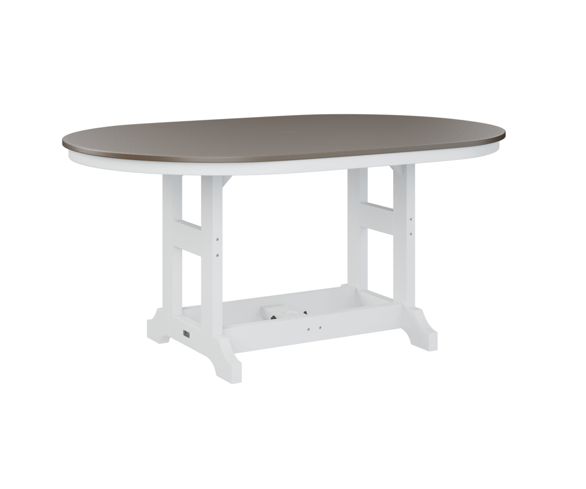 Berlin Gardens Garden Classic 44" x 64" Oblong Counter Table with Hammered Top