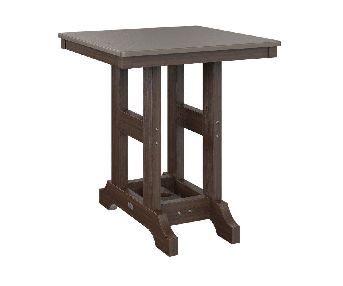 Berlin Gardens Garden Classic 28" Square Bar Table with Hammered Top