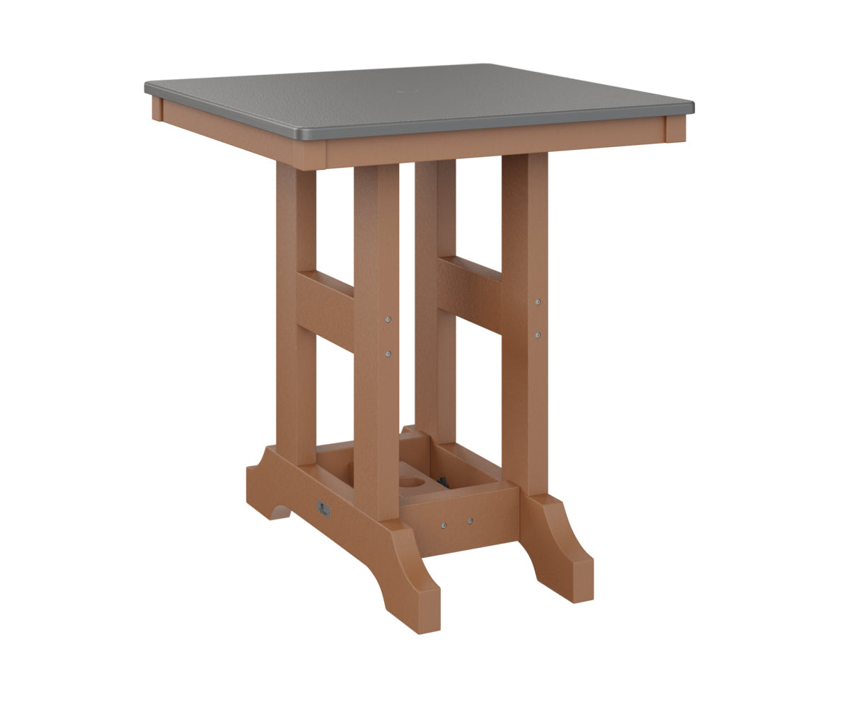 Berlin Gardens Garden Classic 28" Square Dining Table with Hammered Top