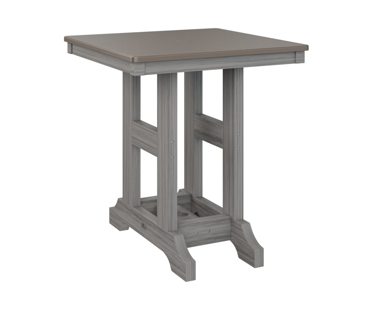 Berlin Gardens Garden Classic 28" Square Dining Table with Hammered Top