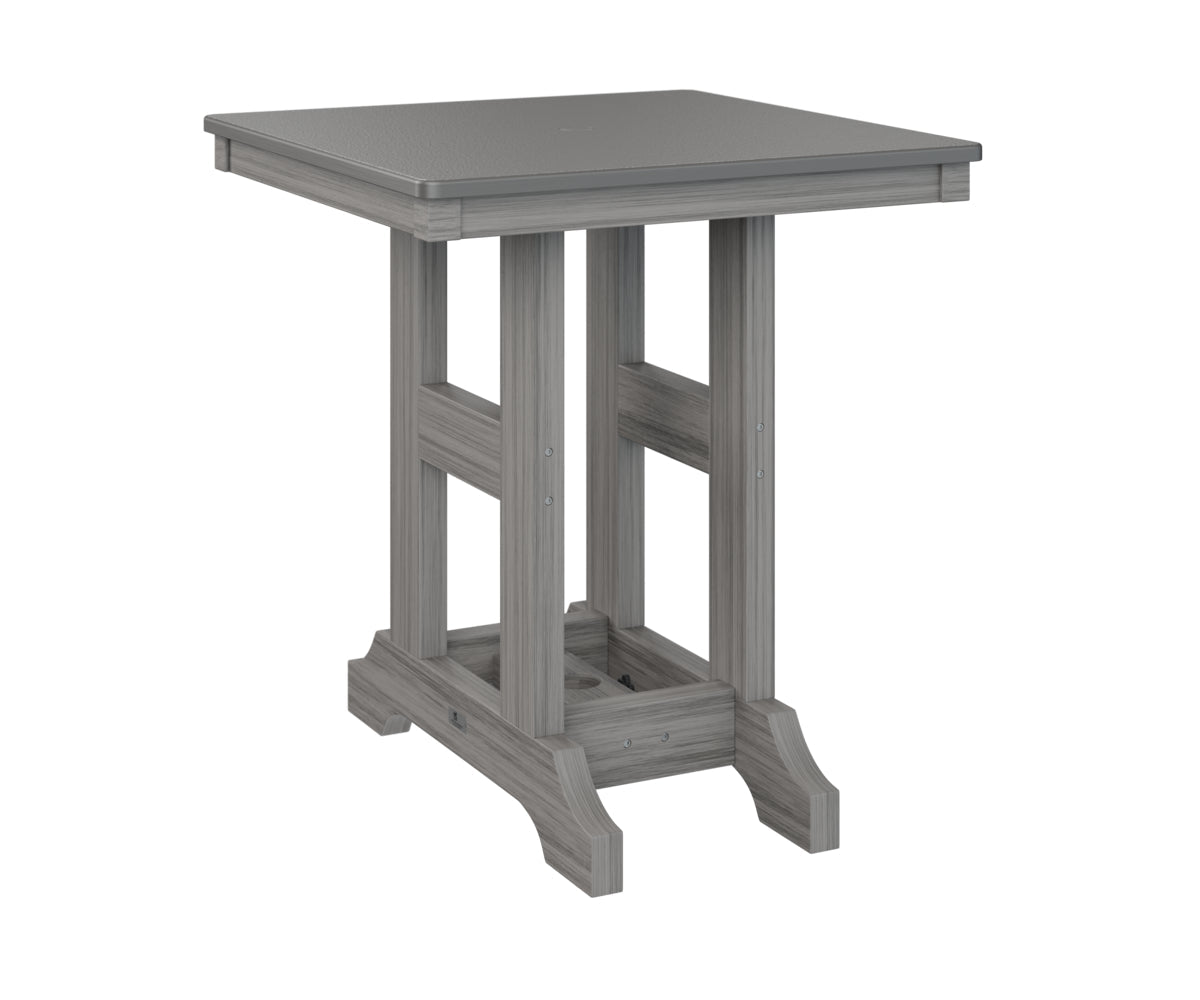 Berlin Gardens Garden Classic 28" Square Dining Table with Hammered Top
