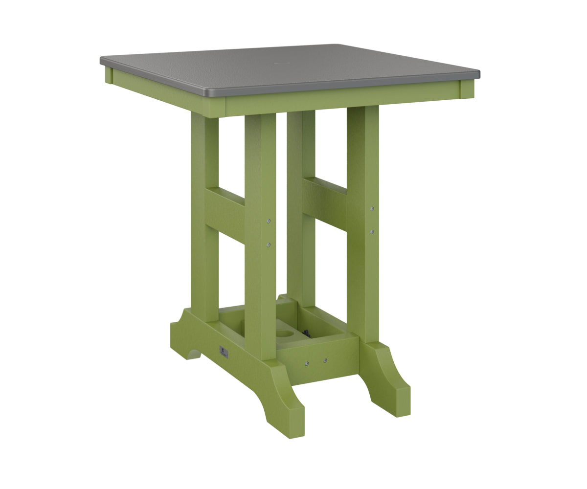 Berlin Gardens Garden Classic 28" Square Dining Table with Hammered Top