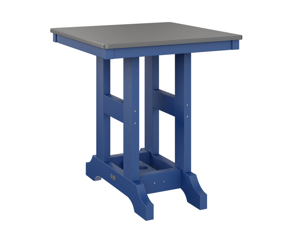 Berlin Gardens Garden Classic 28" Square Dining Table with Hammered Top