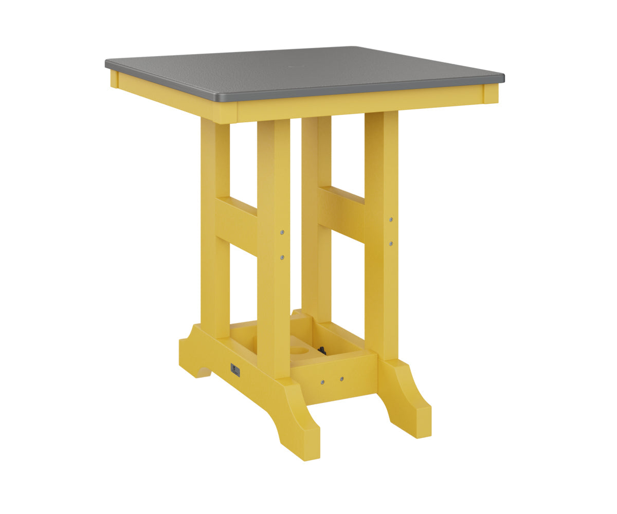Berlin Gardens Garden Classic 28" Square Dining Table with Hammered Top