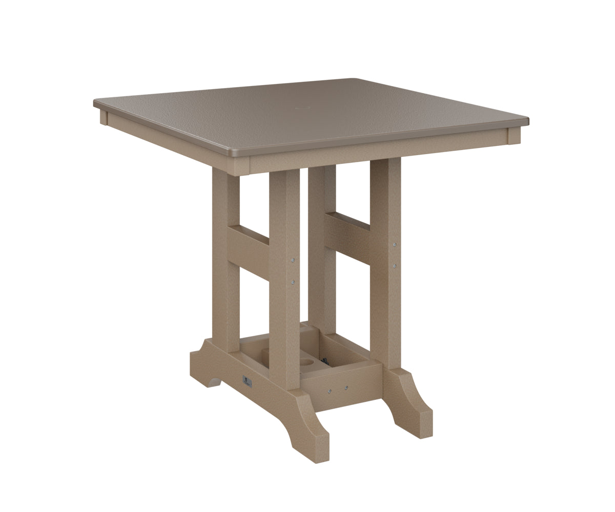 Berlin Gardens Garden Classic 33" Square Counter Table with Hammered Top