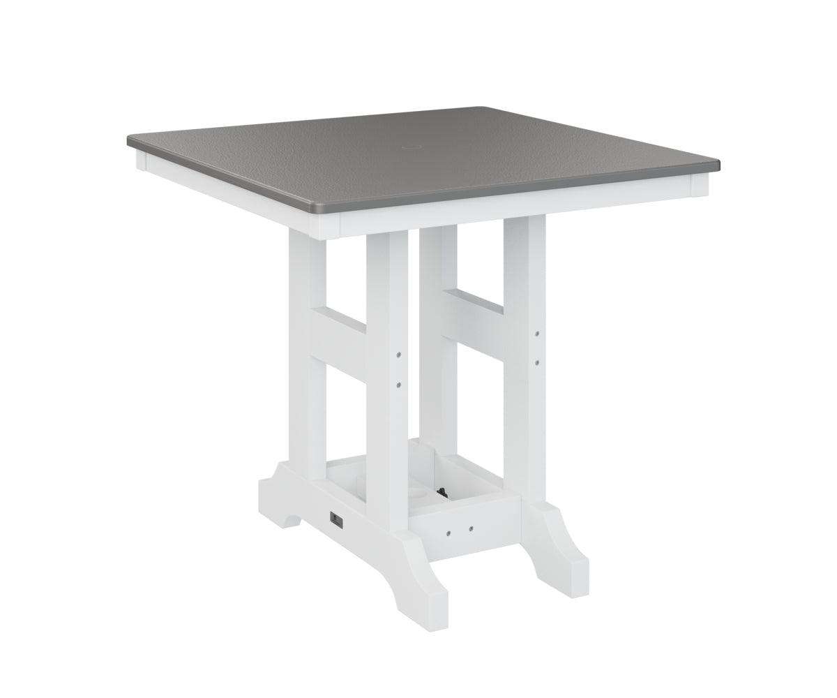 Berlin Gardens Garden Classic 33" Square Counter Table with Hammered Top
