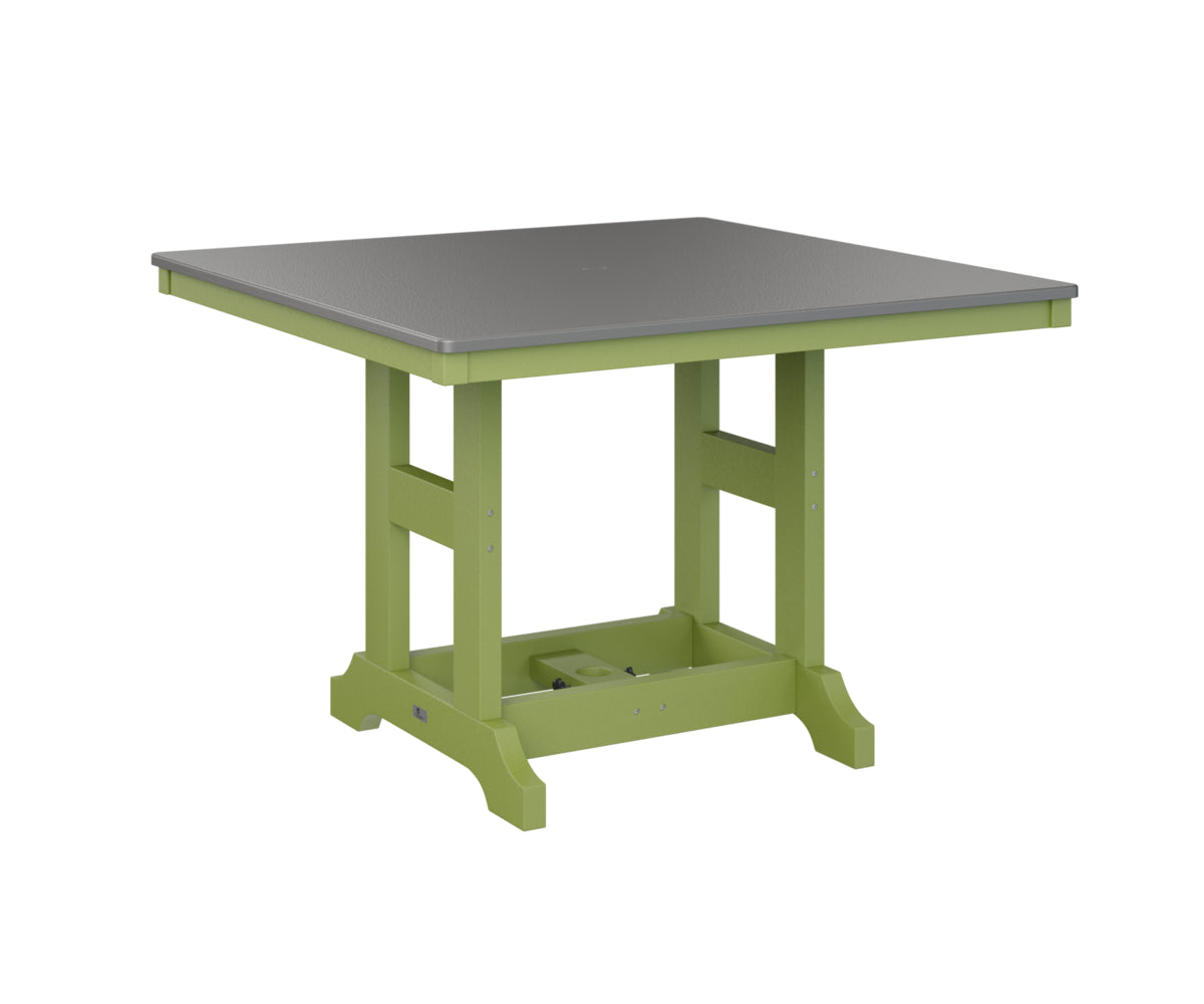 Berlin Gardens Garden Classic 44" Square Bar Table with Hammered Top