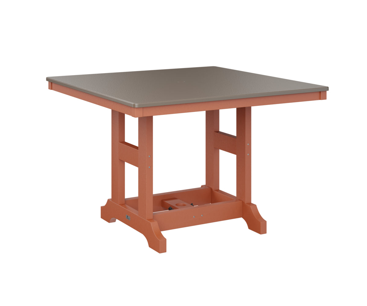Berlin Gardens Garden Classic 44" Square Bar Table with Hammered Top