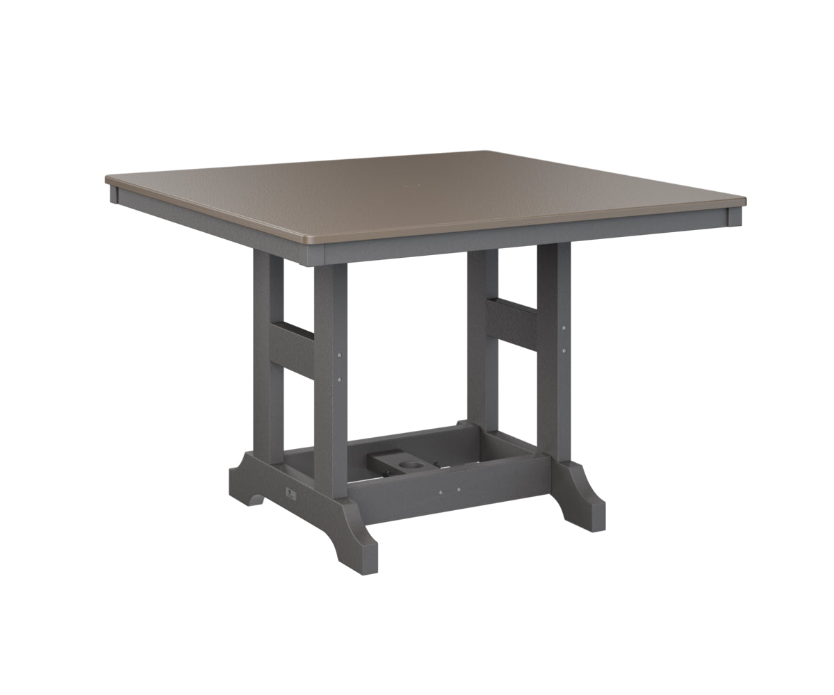 Berlin Gardens Garden Classic 44" Square Bar Table with Hammered Top