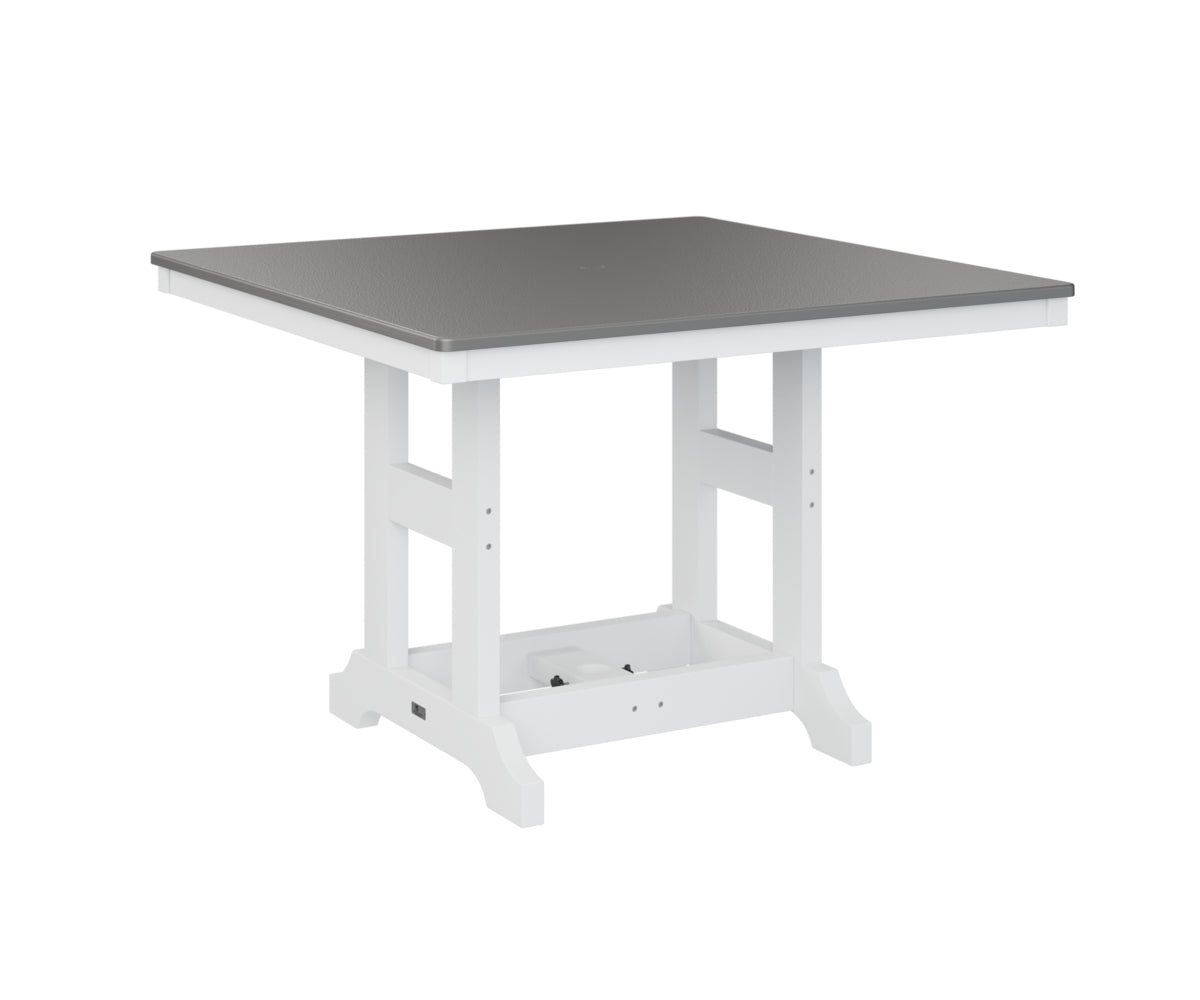 Berlin Gardens Garden Classic 44" Square Bar Table with Hammered Top