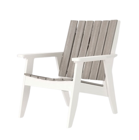 Artifex Summerfield Chair, Drifwood Gray on Bright White - Quick Ship