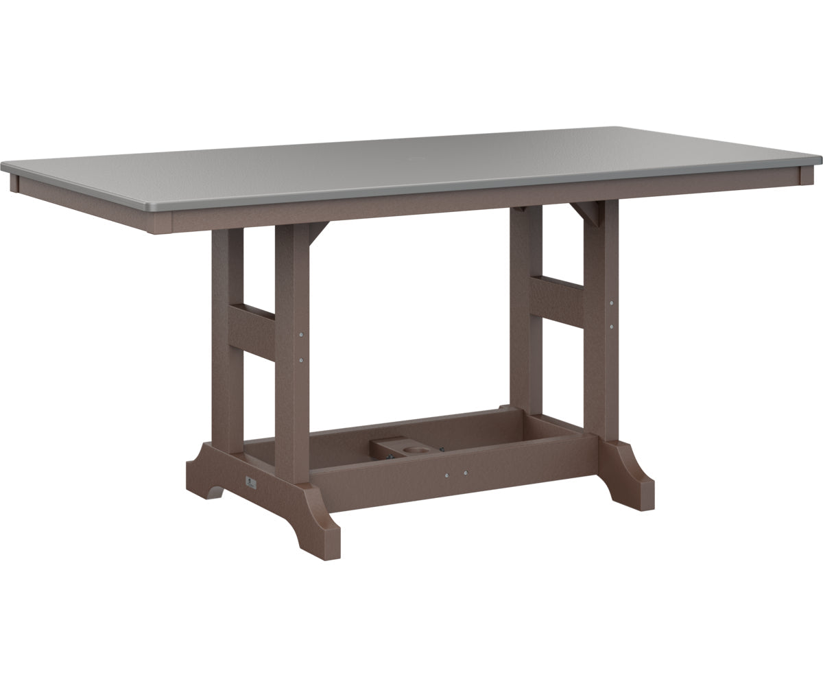 Berlin Gardens Garden Classic 33" x 66" Rectangular Counter Table with Hammered Top