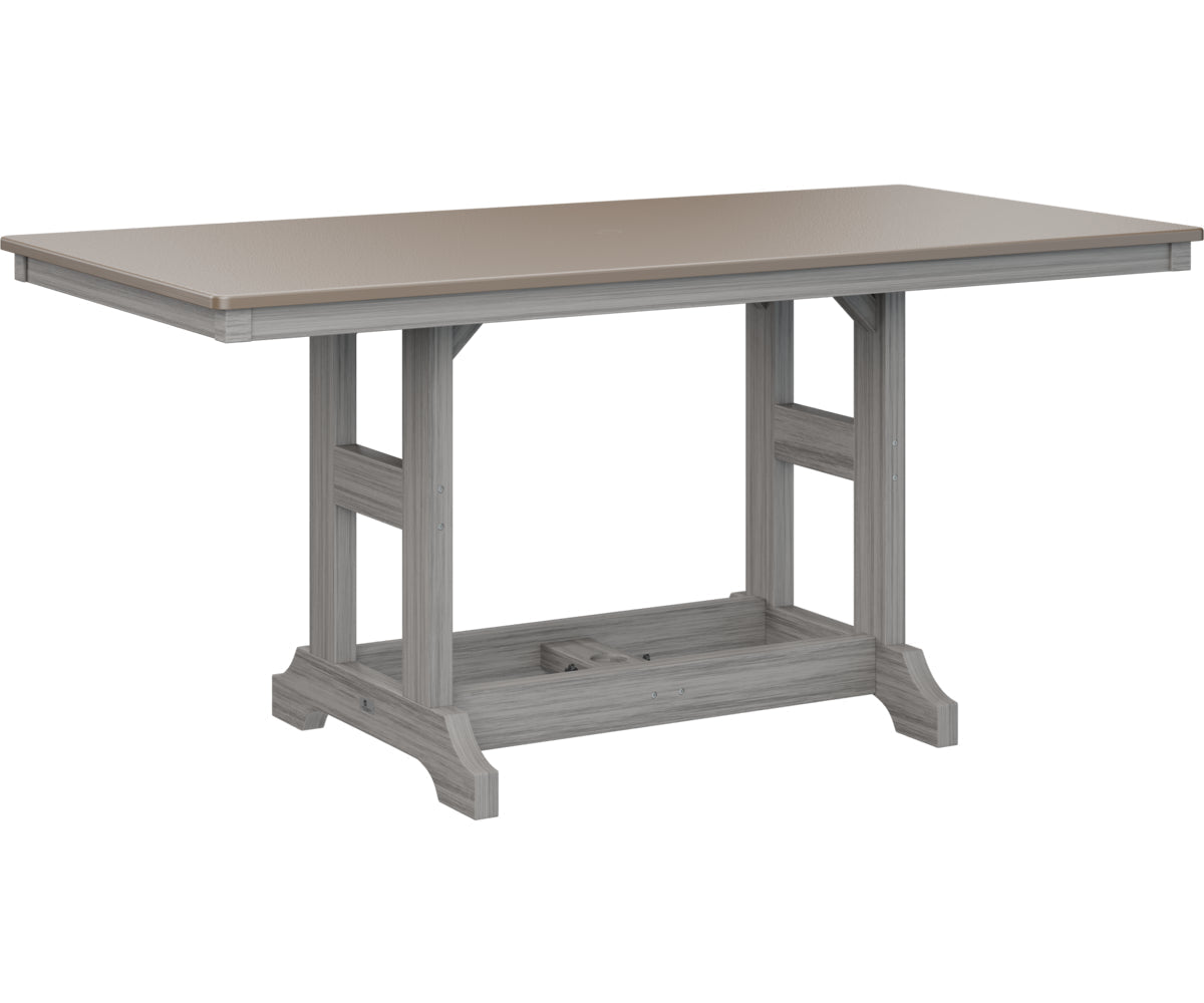 Berlin Gardens Garden Classic 33" x 66" Rectangular Counter Table with Hammered Top
