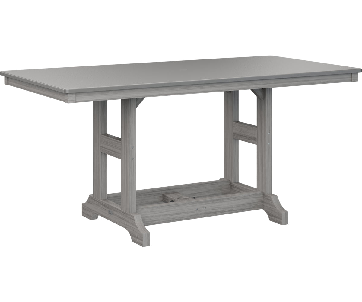 Berlin Gardens Garden Classic 33" x 66" Rectangular Counter Table with Hammered Top