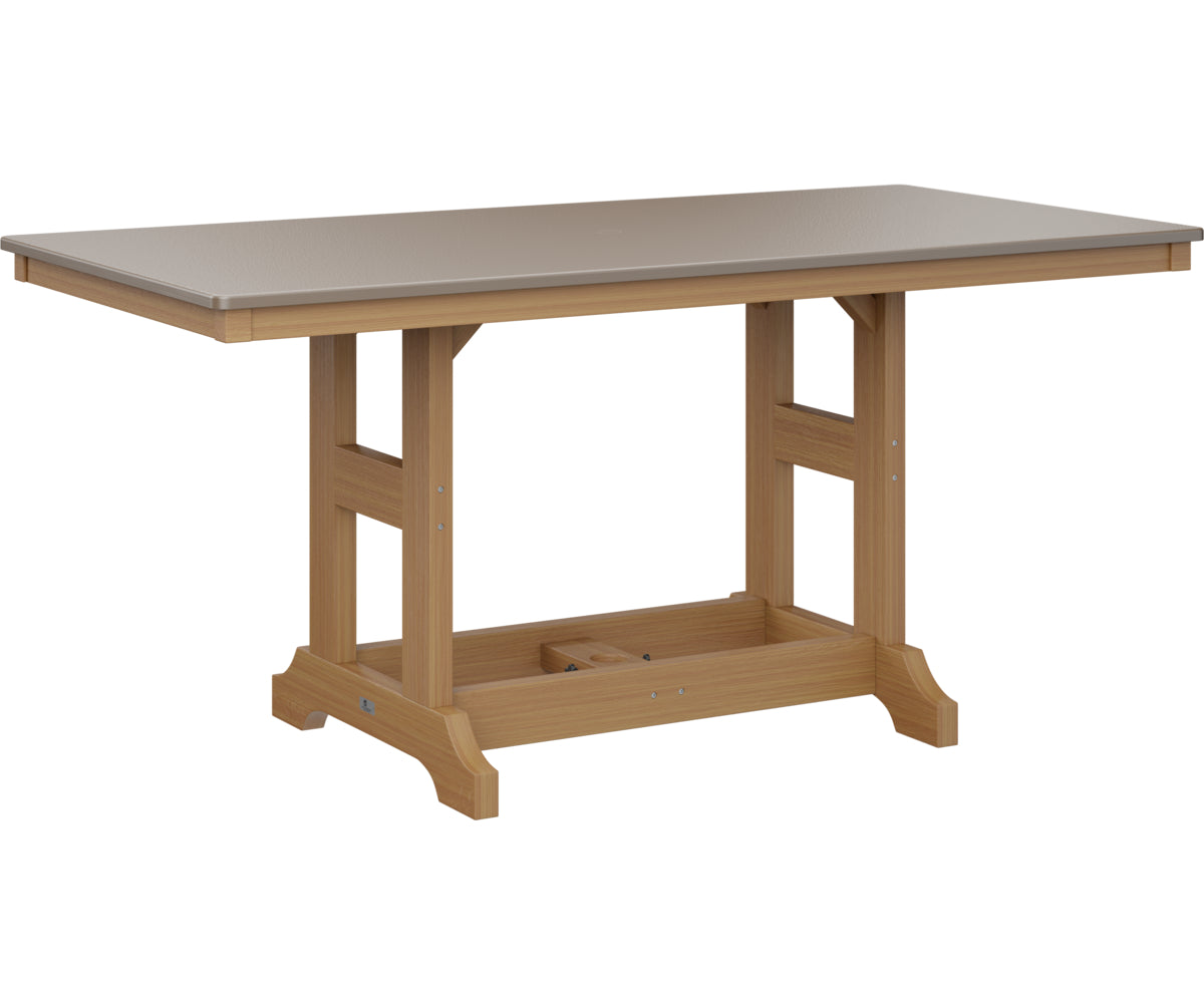 Berlin Gardens Garden Classic 33" x 66" Rectangular Counter Table with Hammered Top