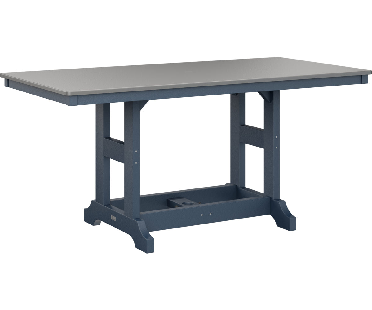 Berlin Gardens Garden Classic 33" x 66" Rectangular Dining Table with Hammered Top