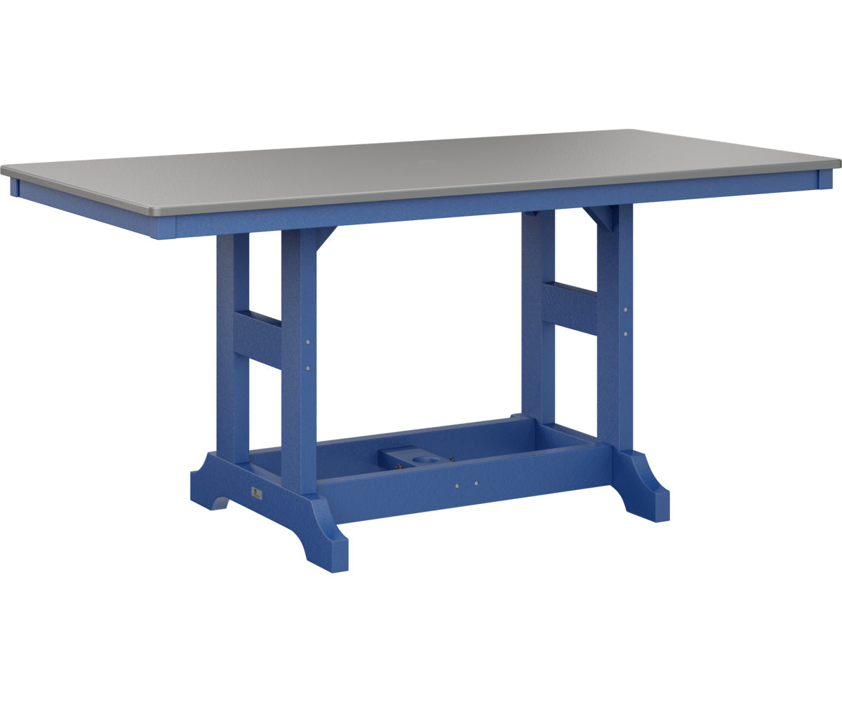 Berlin Gardens Garden Classic 33" x 66" Rectangular Dining Table with Hammered Top