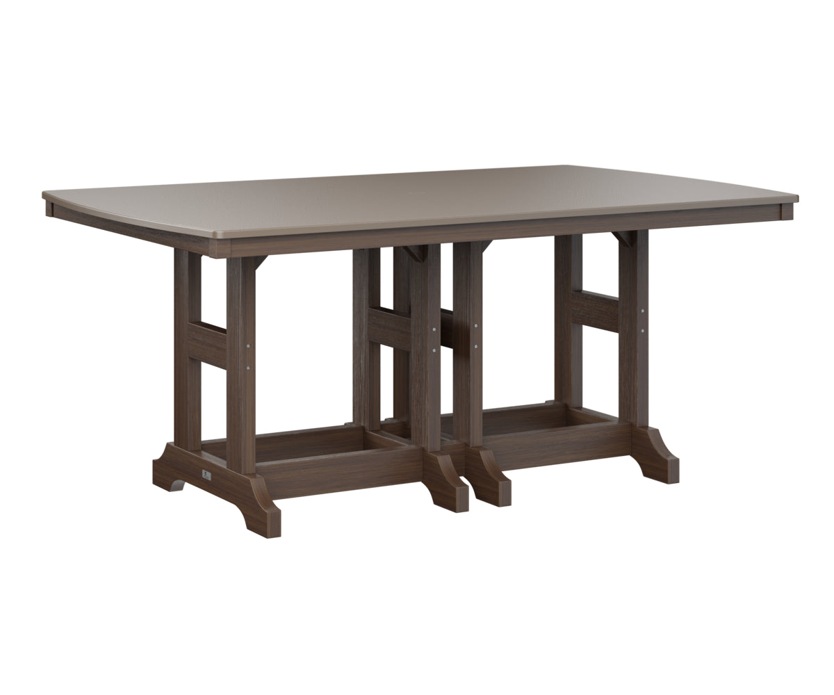 Berlin Gardens Garden Classic 44" x 72" Rectangular Counter Table with Hammered Top