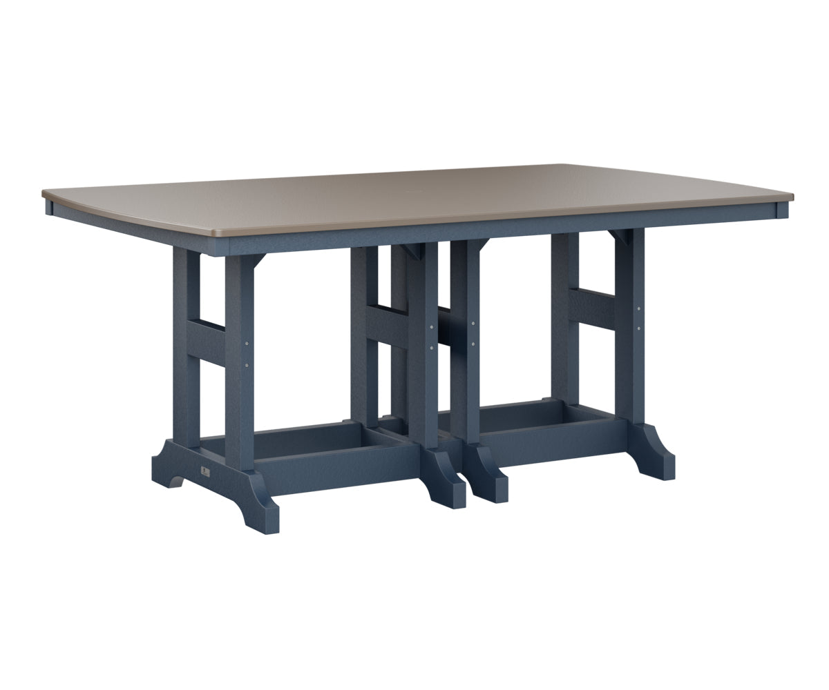 Berlin Gardens Garden Classic 44" x 72" Rectangular Bar Table with Hammered Top